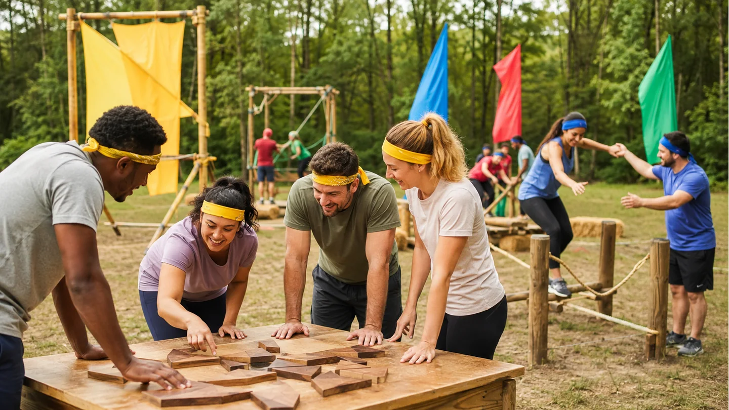 Défi d’équipes pour fête familiale