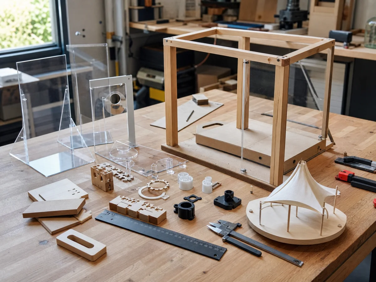 Prototype et pièces utiles fabriqués en atelier pour un événement