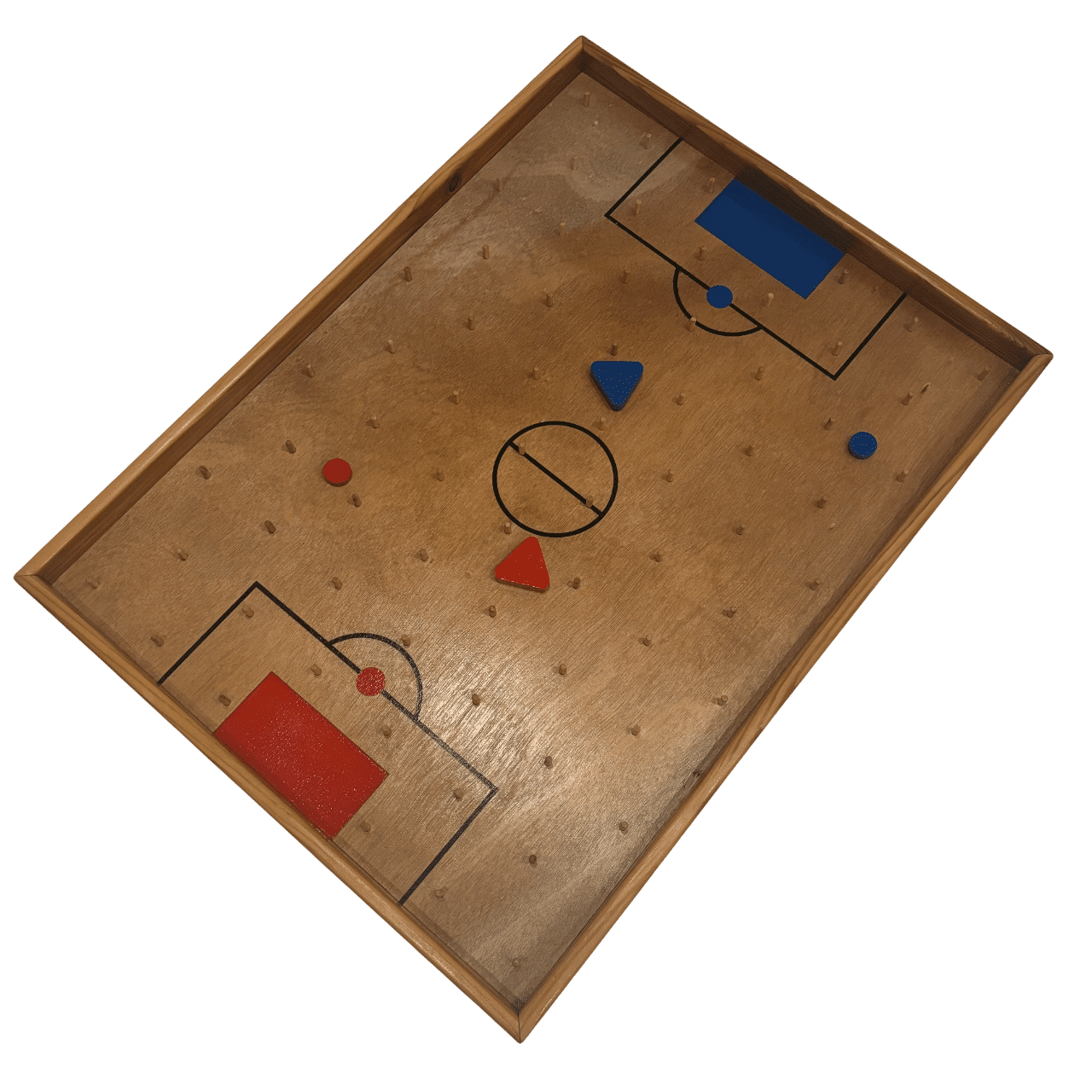 Pichenette Battle, un jeu de stratégie et d’adresse où les joueurs utilisent des pichenettes pour déplacer leurs pions et marquer des points.