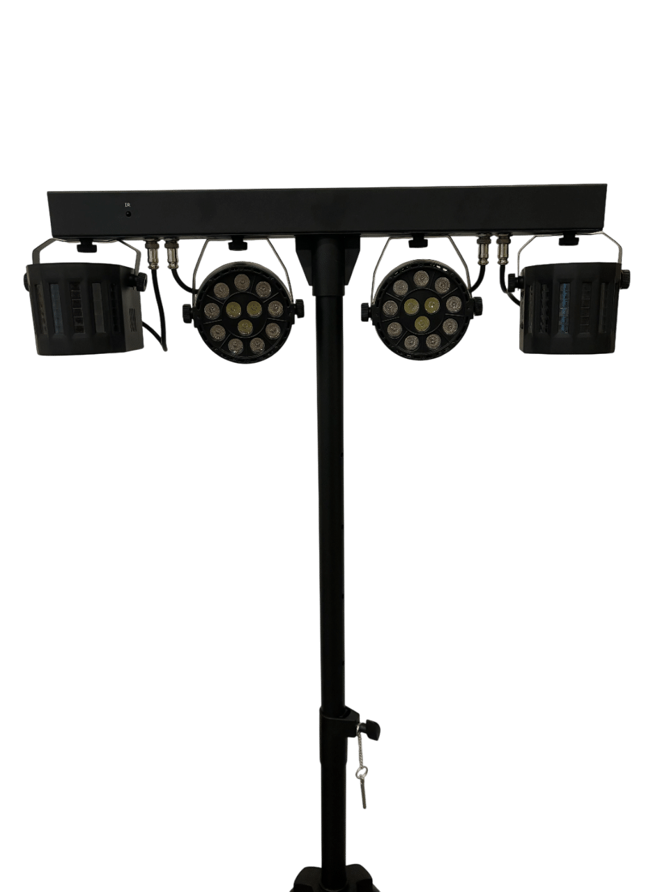 Pack Show Lumière Essentiel – Éclairage sur trépied pour ambiance festive.