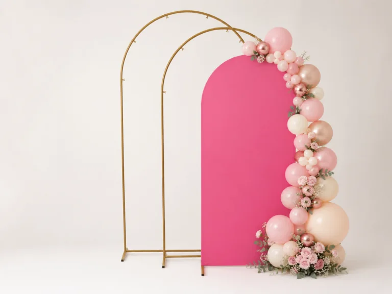 Petite arche backdrop 80 × 180 cm avec housse colorée