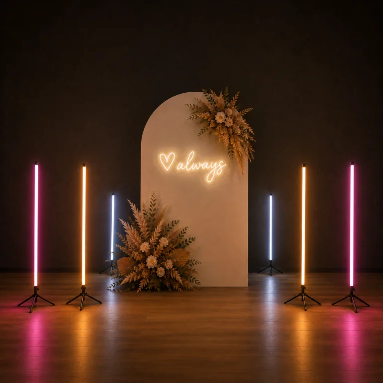 Tube lumineux LED RGB de 103 cm sur pied